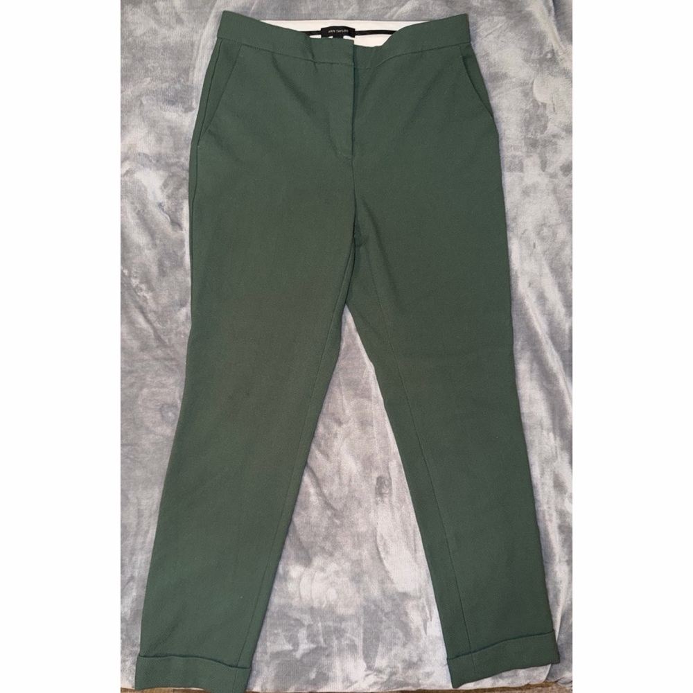 Ann Taylor Forest Green Dress Trousers